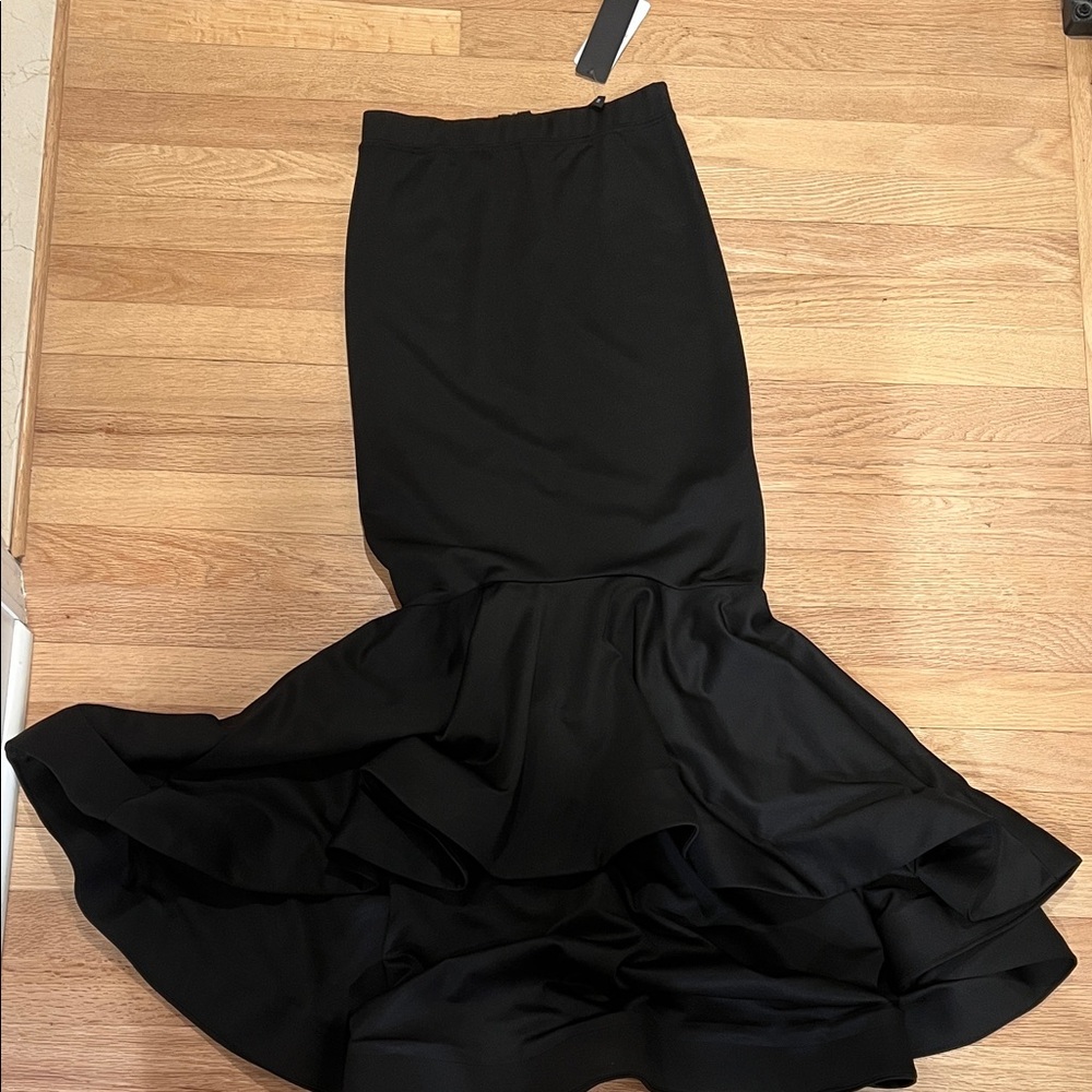 Kikiriki Black Zippered Mermaid Skirt
